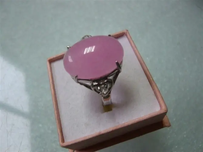 A Beautiful pin jade lady's ring size 6 7 8 9 | Украшения и аксессуары