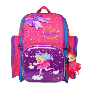 

2019 Fashion Kids Cartoon School Bags For Girls Orthopedic School Bag Waterproof Zipper Fold Design School Backpack For Girls
