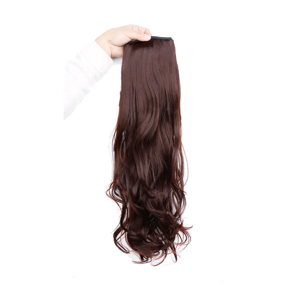 Amir синтетические волосы конский хвост шиньон с заколками волосы конский хвост 6 цветов волнистые волосы для наращивания - Цвет: #4