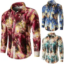 Hirigin Мужские Рубашки s с длинным рукавом мужские рубашки Новые принтованные висцеральные стильные 3D рубашки мужская одежда модная уличная забавная