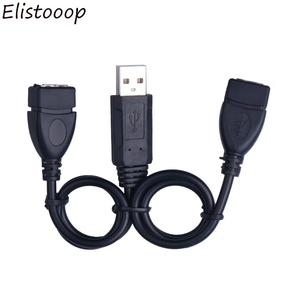 USB 2,0 A 1 Папа-2 двойной USB Женский концентратор данных адаптер питания Y Разветвитель usb зарядный кабель питания шнур Удлинитель