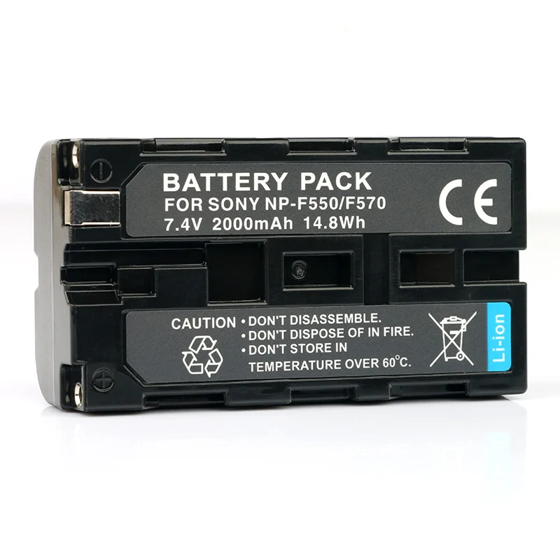 LANFULANG NP F550 Батарея цифровой камеры (2000mAh 7 4 V) Совместимость для Sony HDR FX1 HVR HD1000 Z1 MVC
