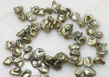 

Miss00326 wholesale lot 5strand natural green freshwater pearl loose beads gem
