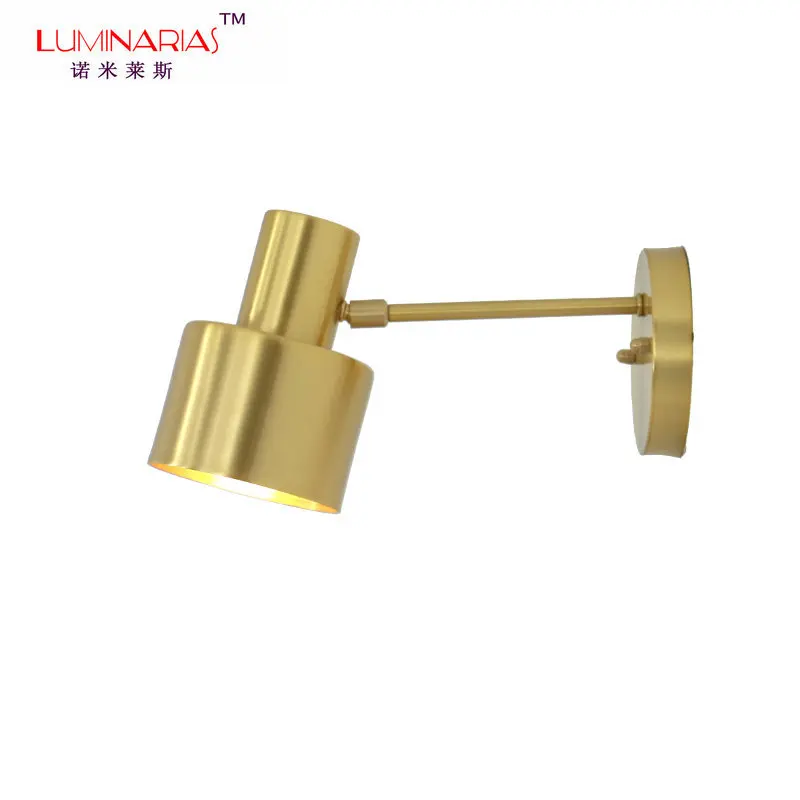

Nordic Modern Wall Lamps Sconces Black/Gold Decorative Night Light for Pathway Staircase Bedroom Bedside Lamp E27
