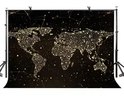 7x5ft мир декорации в виде карты Туманность карта мира фото фон и фон для студийной фотосъемки реквизит