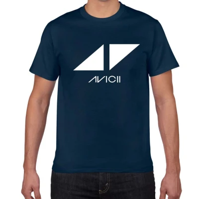 Новинка Avicii DJ fans pok harajuku футболка мужская хлопок рок группа футболка мужская уличная одежда футболка homme мужская футболка - Цвет: purplish blue
