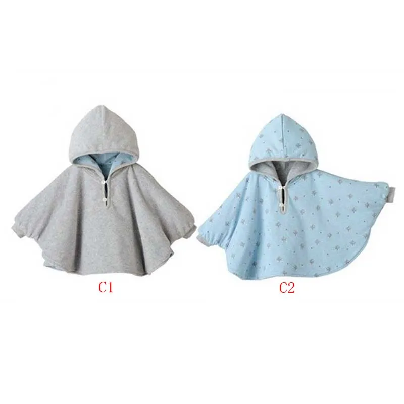 Новые модные детские пальто одежда накидка для мальчиков и девочек флисовые джемперы с капюшоном детская одежда пончо накидка