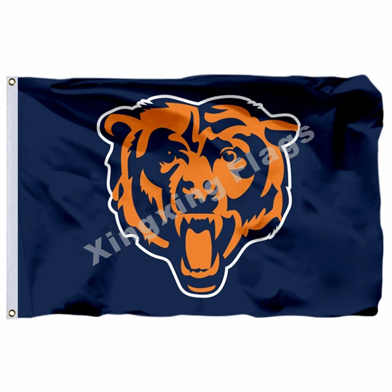 Chicago Bears Flag 3ft X 5ft Polyester NFL1 Chicago Bears Banner Flying