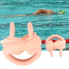 Старшие резиновые покрытые плавательный зажим для носа Водонепроницаемый Мягкий водный спорт слегка вспыхивает взрослых женщин мужчин