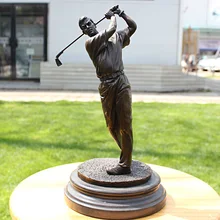 Мужские медные скульптуры изделия деловые фигурные Статуэтки Скульптура для украшения дома инструменты для домашнего приготовления часы старый ручной работы медный