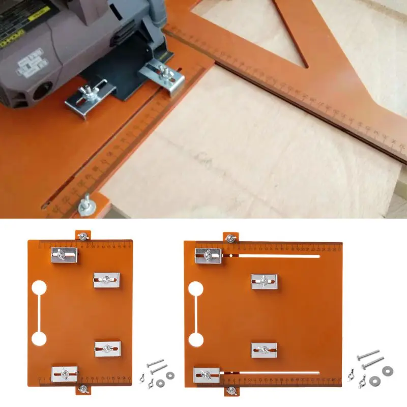 

Electric Circular Saw Cutting Machine Guide Foot Ruler Conference Board Rail Plate Adjustable DIY Woodworking Tool