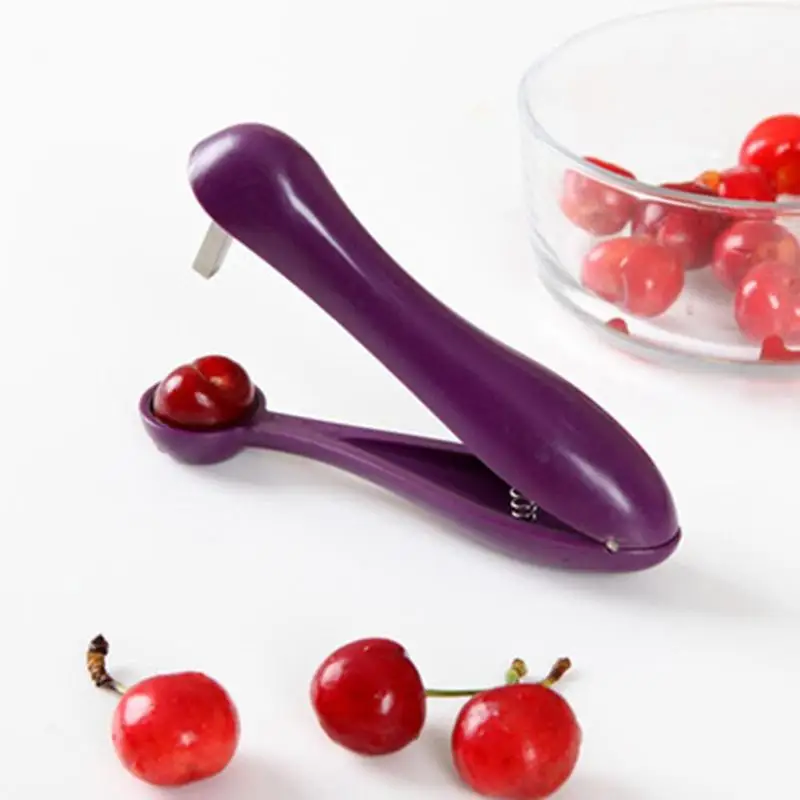 

1PC Cherry Pitter Plastic Fruits Tools Fast Remove Cherry Core Seed Remover Enucleate Keep Complete Kitchen Gadgets Accessories