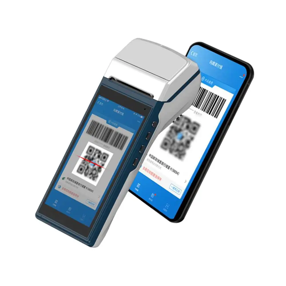 ZKC5501 Мини Ручной беспроводной Android 7 1 Термальный чековый принтер точка продажи