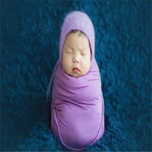 50x150 см шаль для новорожденных стрейч вязаный теплый обертывание реквизит для фотосъемки детская хлопковая ткань обертывание s гамак хлопчатобумажное одеяльце