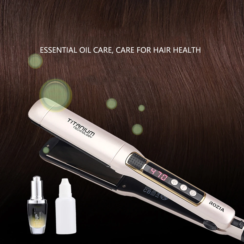 

Manooby Hair Straightener Anti-Static Flat Iron Floating Ceramic Plates Digital Control Digital Control Hair Curler Straightener
