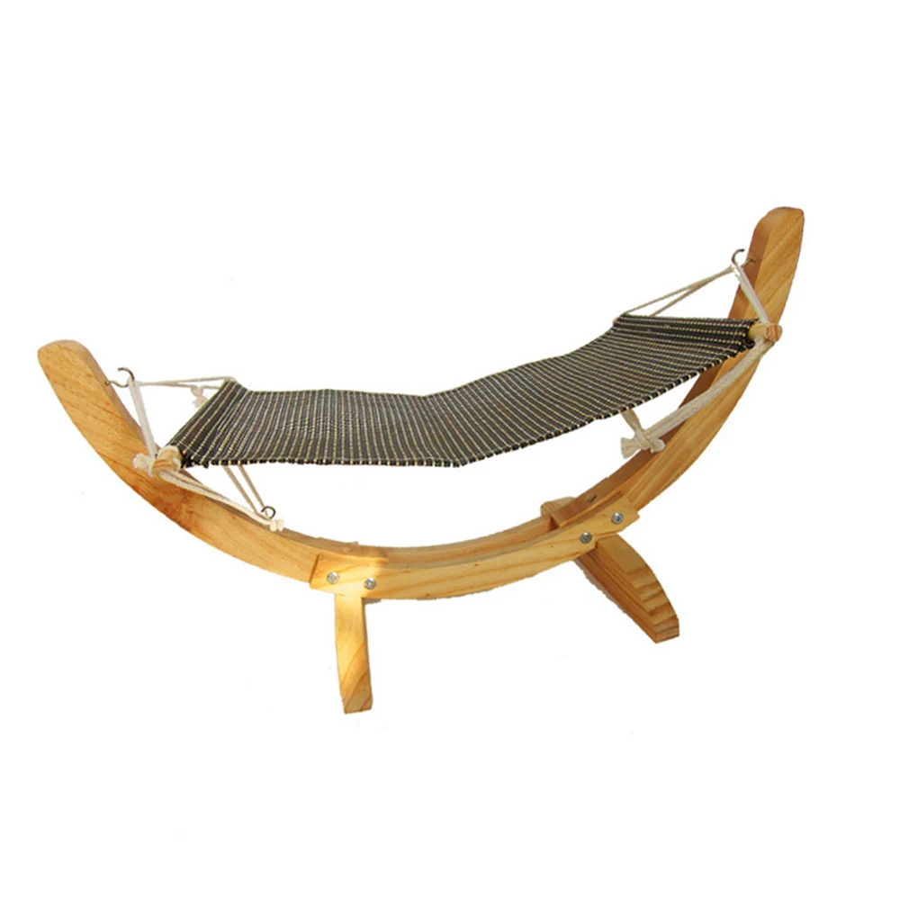  Warm Winter Cat Bed Soft Pet Cats Hammock Puppy Kitten Hanging Beds Mat With Durable Wood Frame For