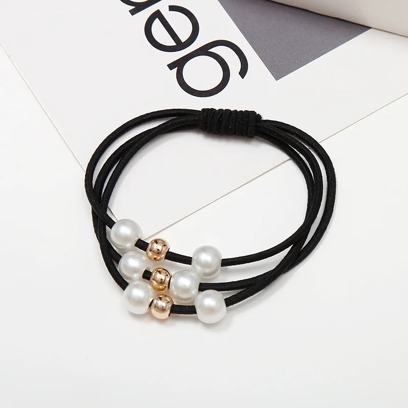 10pcs Fashion Shiny Pearl Hair Bands Elastic Rubber Bands for Women Hair Accessories Colorful Hair Rope Ring Headwear Headbands 10pcs Fashion Shiny Pearl Hair Bands Elastic Rubber Bands for Women Hair Accessories Colorful Hair Rope Ring Headwear Headbands