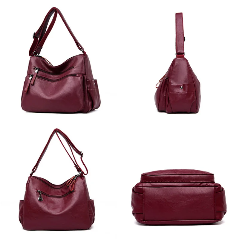Glorria Sheepskin leather Bag Women Shoulder Messenger Bag Large Capacity Women Crossbody Bag Large Capacity Female Sac for 2019 Glorria Sheepskin leather Bag Women Shoulder Messenger Bag Large Capacity Women Crossbody Bag Large Capacity Female Sac for 2019