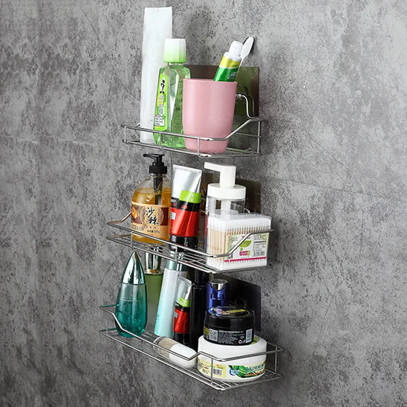 حار جديد حمام من الفولاذ المقاوم للصدأ رف مطبخ تخزين لاصق سلة لكمة شحن Hogard OC15