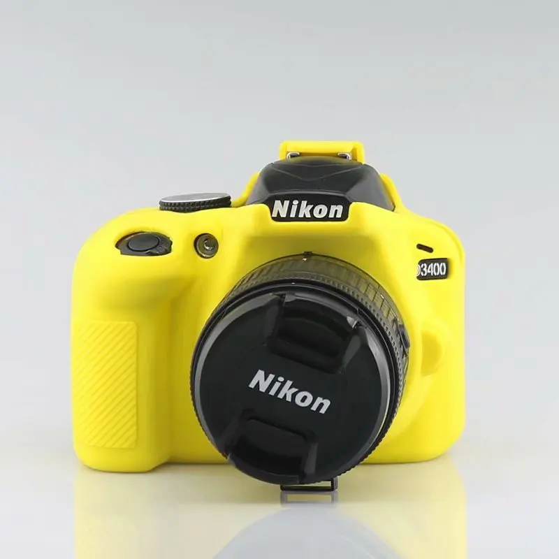 Силиконовая кожа брони Корпус Крышка корпуса протектор для Nikon D3400 корпуса DSLR Камера только в том случае