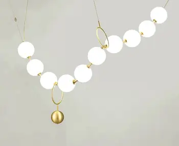 

modern iron pendant light Northern Europe creative milky white glass lampshade restaurant peach branches hanging lamp