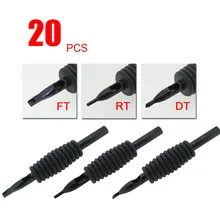 YILONG 20 x одноразовые насадки для тату-трубки разных размеров 5 футов(19 мм) для игла для татуировочного пистолета чернил чашки комплект держателей