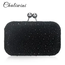 Новинка, Женский вечерний клатч на плечо с цепочкой, украшенный кристаллами, женские вечерние сумочки, свадебные сумочки, сумочки для туалетных принадлежностей, сумки с кристаллами