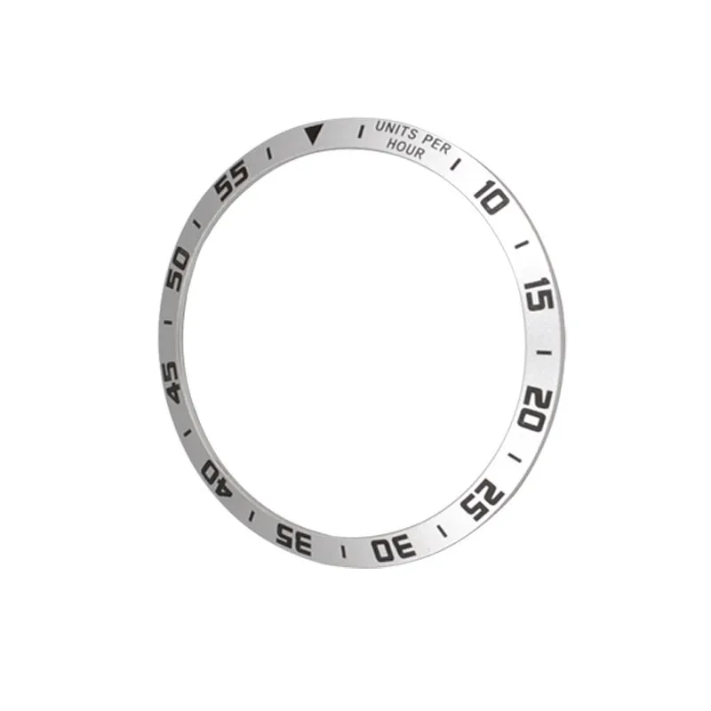 42 мм/46 мм клейкое кольцо-ободок для циферблата, защитный ободок для часов, устойчивый к царапинам, металлический ободок, Сменные аксессуары для смарт-часов - Цвет: Time 46mm Silve