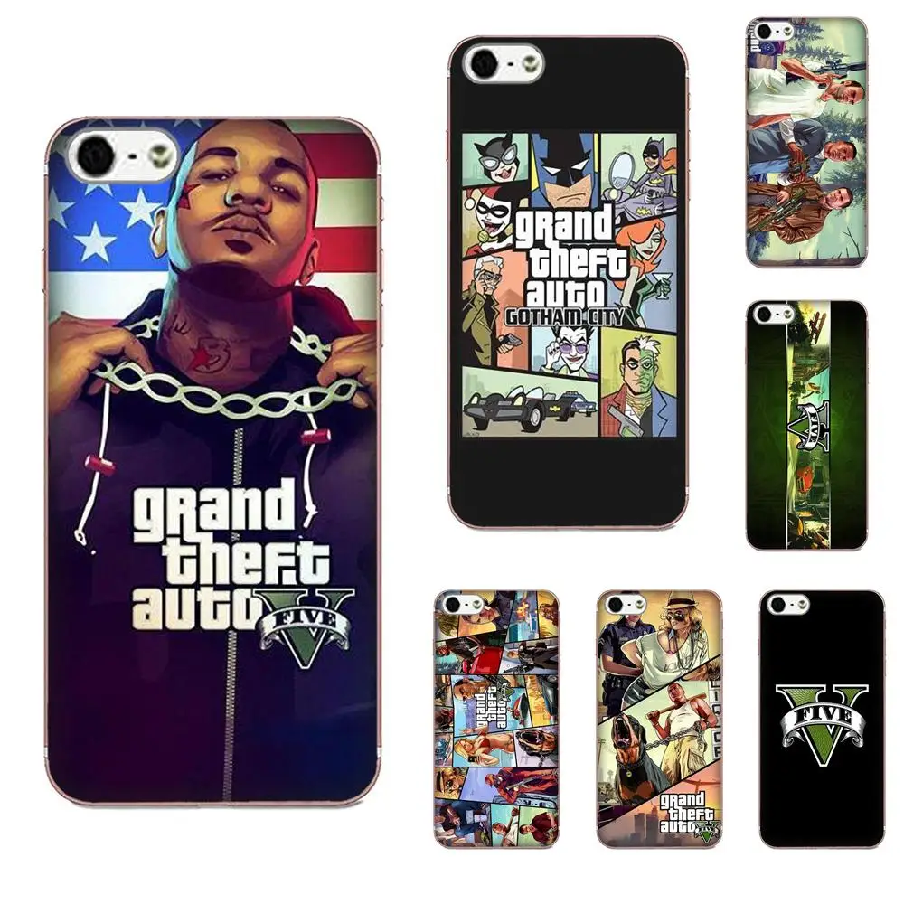 

Unique Luxury Soft Phone Case Grand Theft Auto Gta For Apple iPhone X XS Max XR 4 4S 5 5C 5S SE 6 6S 7 8 Plus