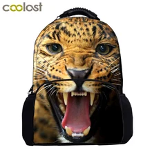Школьные сумки с животными для детей, рюкзак с принтом льва и кота для подростков, женские и мужские дорожные сумки, большой школьный рюкзак для ноутбука, Femme