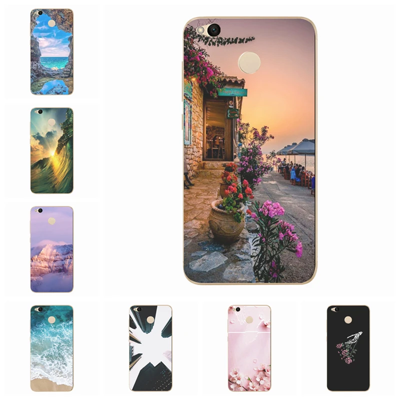 Plating TPU Flower Leaf Case For Xiaomi Redmi 4X Note 4 4A 3 Electroplate Leaves Clear Cover Mi A1 Pro D137 |