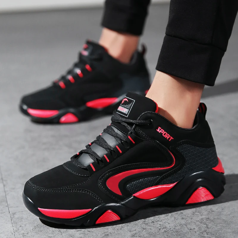 

Men Sneakers Fashion Lace-up Comfortable Casual Footwear large size Hombre Zapatillas High quality Wear-resistant 2018 Man Shoes