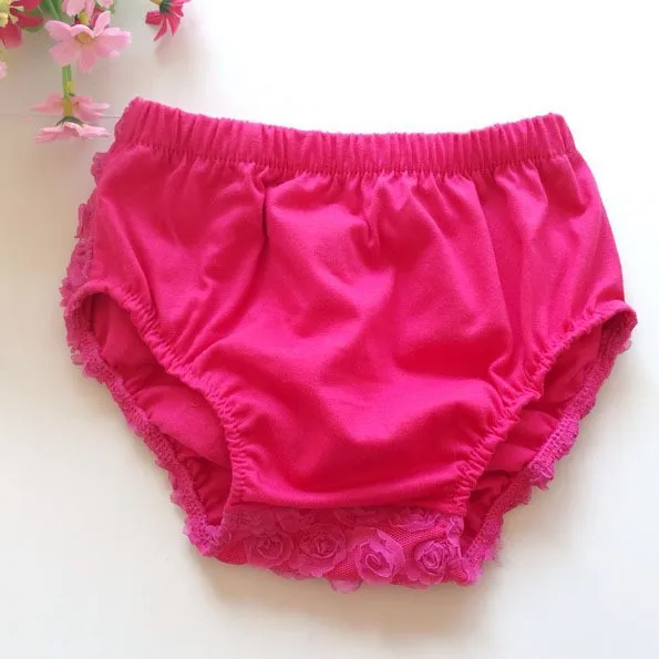 Shorts de Algodão com Fita Cor do Bebê Doce Rosa Flores Bloomer Infantil Meninas Arco Crianças Fralda Capa pp Shorts Roupa Interior 24 Pçs - Lote 6 infantil meninas shorts de algodão com fita