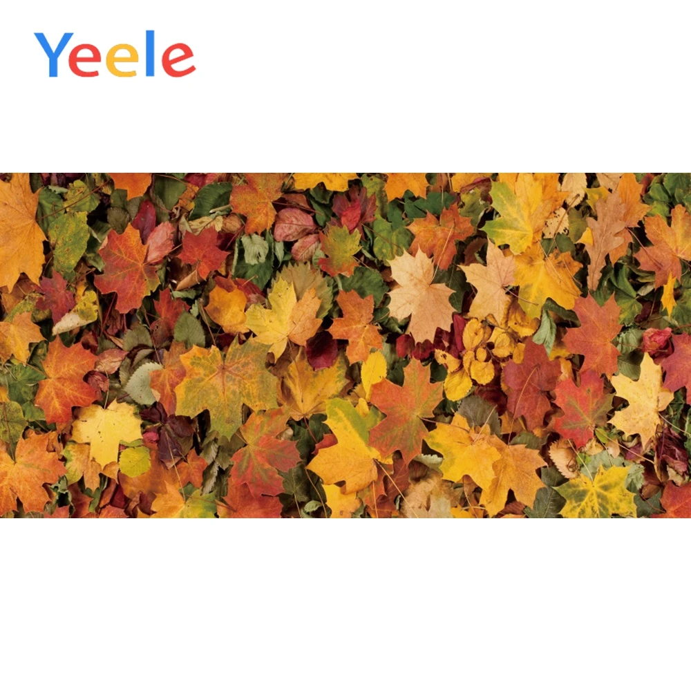 

Yeele Maple leaves Background Wall Landscape Poster Photography Baby Seamless Photographic Backdrop Vinyl Props For Photo Studio