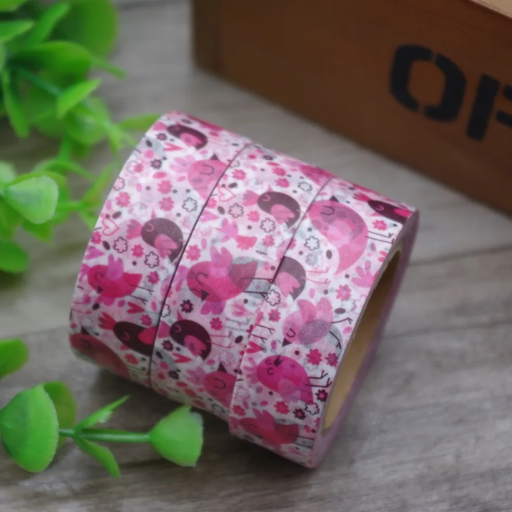 2017 New 1x Decorative Adhesive Tape Cute Love Patterned Happy Birds