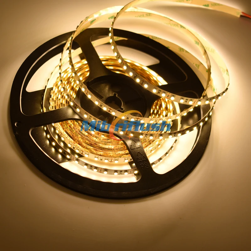 US $461.50 CRI90CRI95 96WM 120ledsM 8mm PCB High Brightness SMD3528 LED Flexible Strip DC1224V 78LM for RA90 nature warm cool white