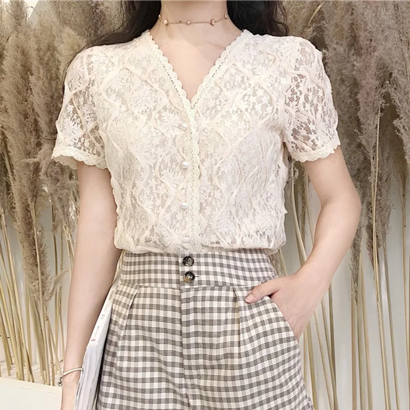 

Women Lace Blouses 2019 Sexy Summer Sleeveless Tank Tops Vest Ladies Harajuku Shirts Ladies Jumper Tops Plus Size Clothing