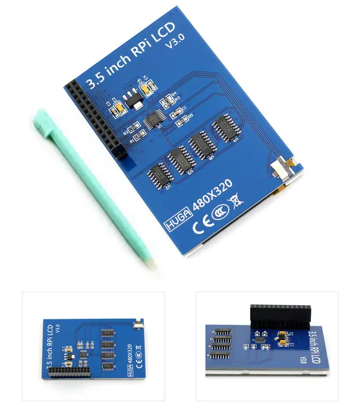 2 шт. 3.5 дюймов сенсорный экран Малина pi3 pi2/B + ЖК-дисплей экран для Raspberry