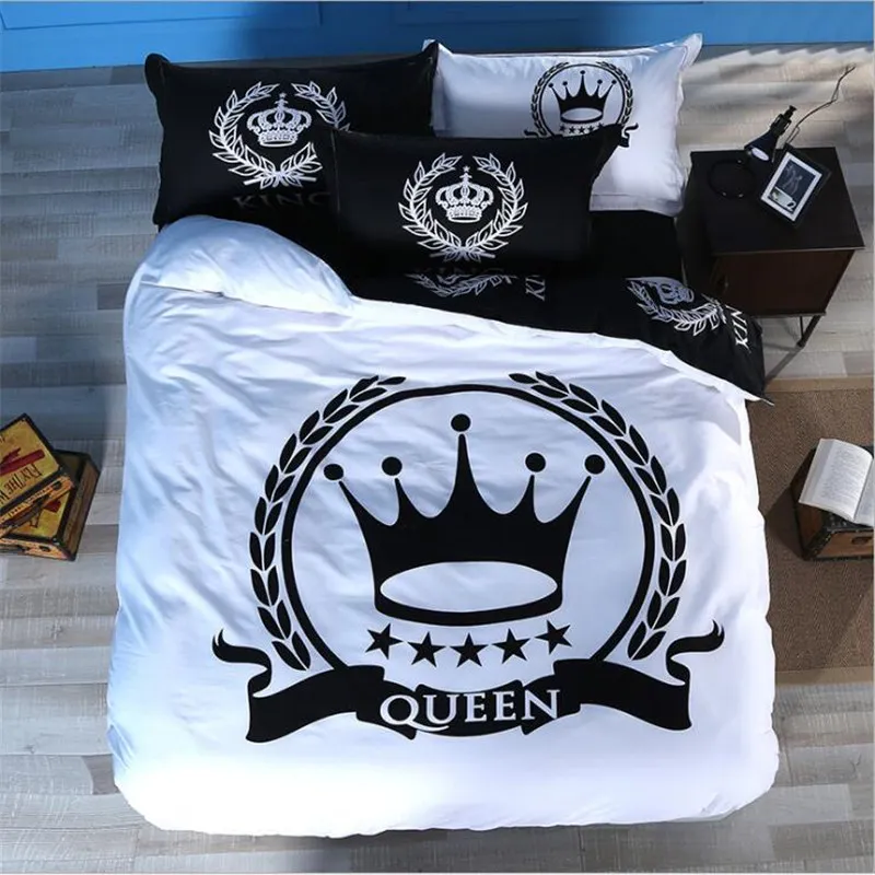 

Comforterble 100%Cotton High Quality Embroidery Boys Girl's Favorite Bedding Set Queen King Size Cover Fitted Sheet XHS0059