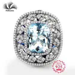Не подделка тонкой гравировкой кольцо S925 стерлингового серебра Подушка с изображением драгоценного камня кольцо Для женщин обычай