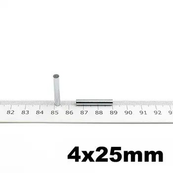 

Micro Magnet Cylinder Dia. 4 x 25mm Precision Neodymium Sensor Magnets N42 Small Magnets Art Craft Connection 30pcs