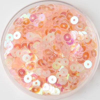 

50g 5mm Loose Flat Round Sequins PVC Round Bridal DIY Accessories Pink Transparent New Arrival