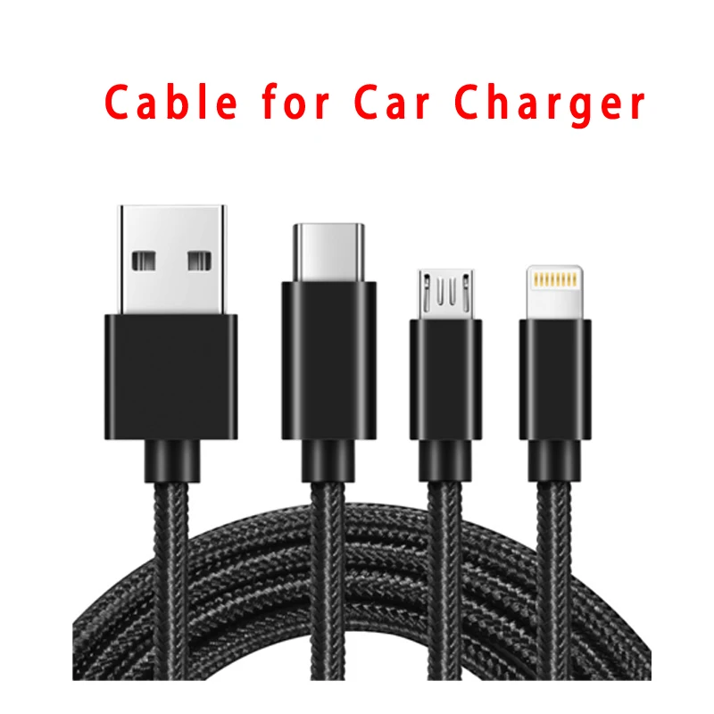 Оригинальное автомобильное зарядное устройство для Xiaomi 18 W Quick Charge mi металлический корпус Dual USB для мобильного iPhone samsung huawei Xiao mi Tablet быстрая зарядка - Тип штекера: cable for charger
