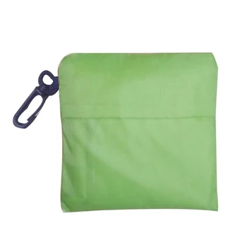 

60PCS / LOT Folding Shopping Bag Supermarket Large Capacity Environmental Protection Shopping Bags Small Square Bags With Hooks