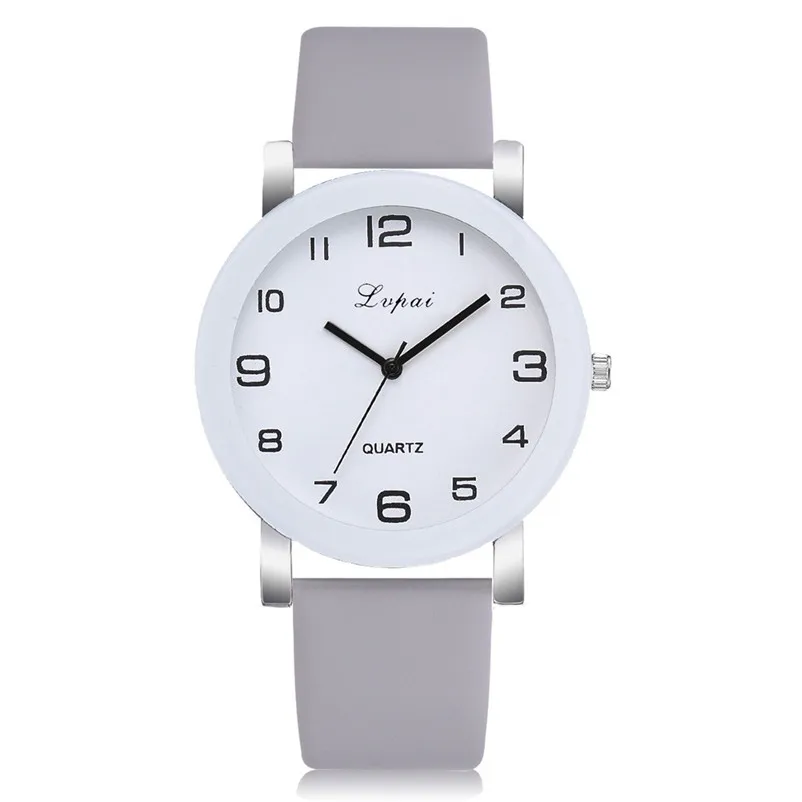 High quality women's watches 2018 fashion pu Leather Band Watch Quartz Analog Wrist Watch hours clock Relogio Masculino S20 (6)