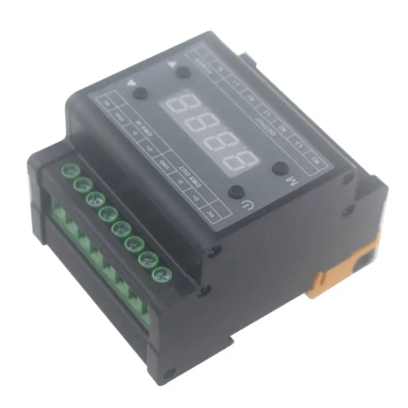 Triac 110v 220v dmx диммер контроллер для одноцветных ламп с закругленным краем выход 3 канала Макс 660w