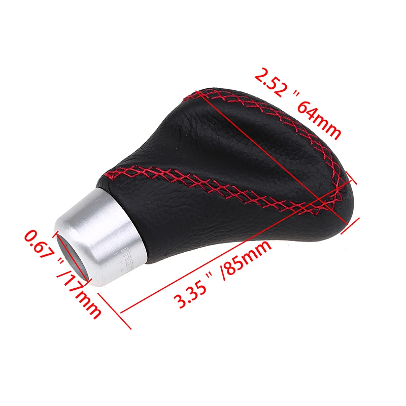 POSSBAY negro Manual Car Gear Shift perilla cuero Shifter Palanca perilla Palanca Cambio Interior del coche accesorios para BMW Ford POSSBAY negro Manual Car Gear Shift perilla cuero Shifter Palanca perilla Palanca Cambio Interior del coche accesorios para BMW Ford