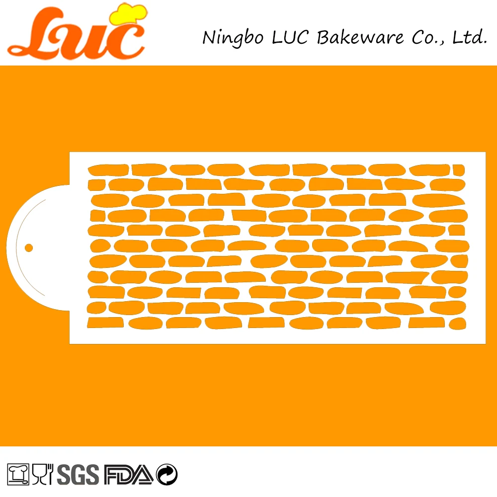 LUC Stencils For Cakes Decorating Tools Houndstooth Daisy Lace Scroll