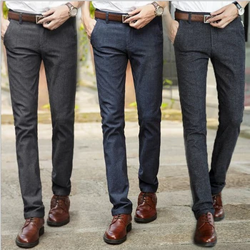 

Mens pants casual dress pants formal male suit trousers autumn pants men cotton trousers clothing pencil pants