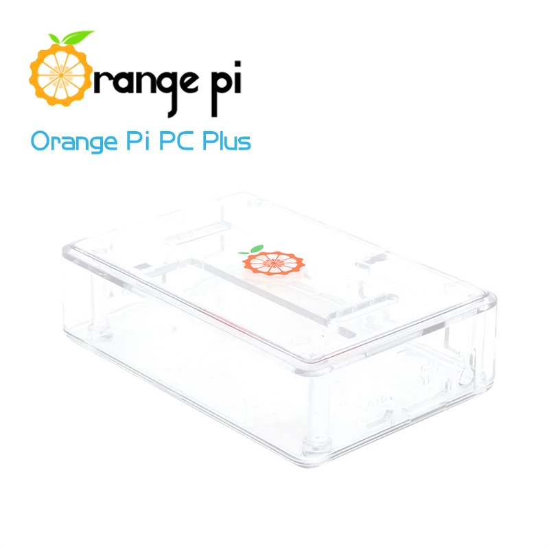 Orange Pi PC Plus Набор 3: PC Plus+ ABS Прозрачный чехол+ USB к DC 4,0 мм-1,7 мм кабель питания